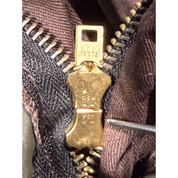 Vintage Sears Workwear Brown Insulated Coveralls Size L Nylon Polyester 80's - Picture 7 of 11